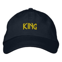 Texto Real KING Personalizado Gorra Ajustable Eleg