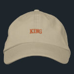 Bordada Usa el rey Gorra de la corona con la gorra de caqu<br><div class="desc">Destacar con el texto "King" en este capuchón ajustable de caqui,  ofreciendo una mezcla de confort y estilo. Este gorra bordado,  hecho de algodón duradero,  es imprescindible para cualquier armario.</div>