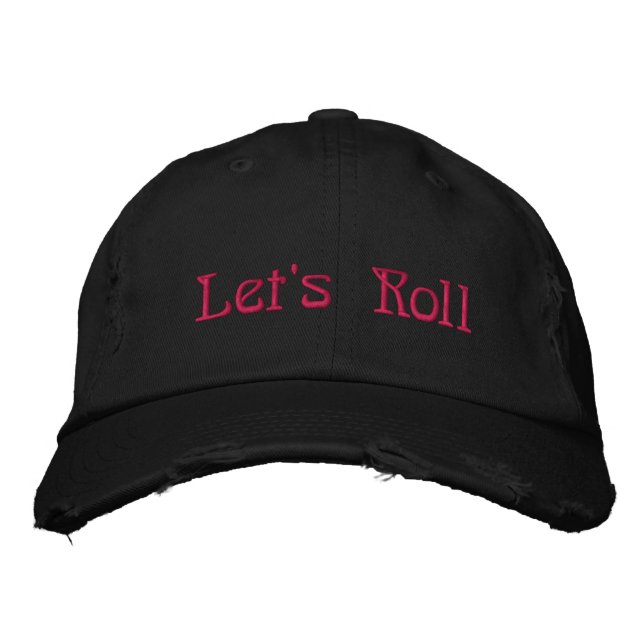 Bordada Vamos a rodar la gorra de béisbol (Anverso)