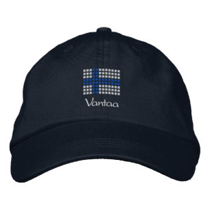 Bordada Vantaa hattu - Gorra finlandés de la bandera