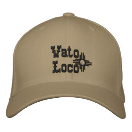 Bordada Vato Loco Zia Sun Gorra masculino de gorra de béis