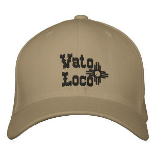 Bordada Vato Loco Zia Sun Gorra masculino de gorra de béis