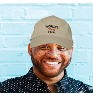 Bordada ¡Vendedor superior! La mejor gorra borrosa de papá