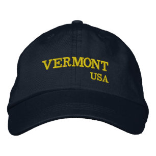 Bordada Vermont, EE.UU. bordado Gorra