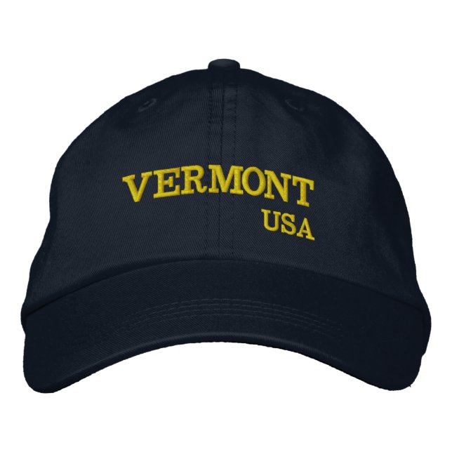Bordada Vermont, EE.UU. bordado Gorra (Anverso)