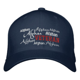 Bordada Veterano de Afganistán - Gorra bordado