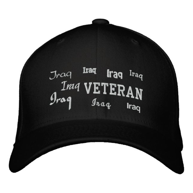 Bordada Veterano de Irak - Gorra bordado (Anverso)