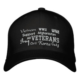 Bordada Veteranos de apoyo - Gorra bordado