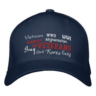 Bordada Veteranos de apoyo - Gorra bordado