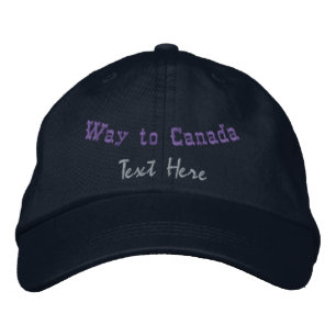 Bordada Viaje personalizado a Canadá Gorra ajustable inspi
