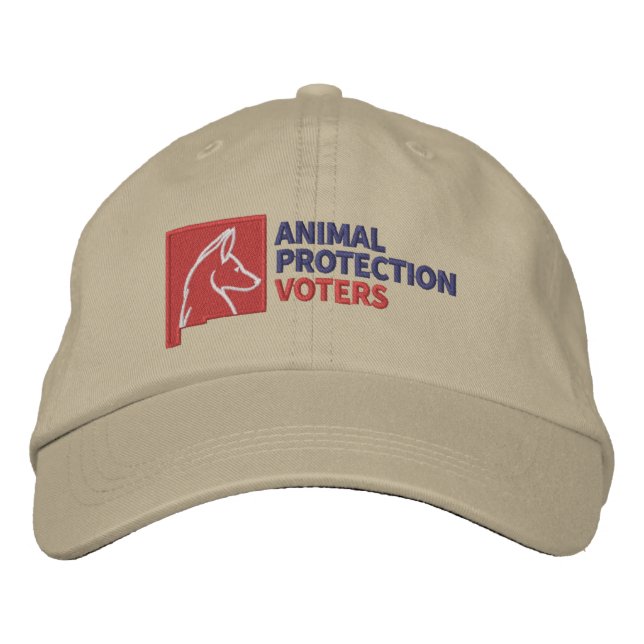 Bordada Votantes de protección animal - Gorra bordado (Anverso)