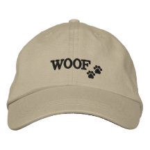 WOOF - Gorra con bordado de impresión de hojas