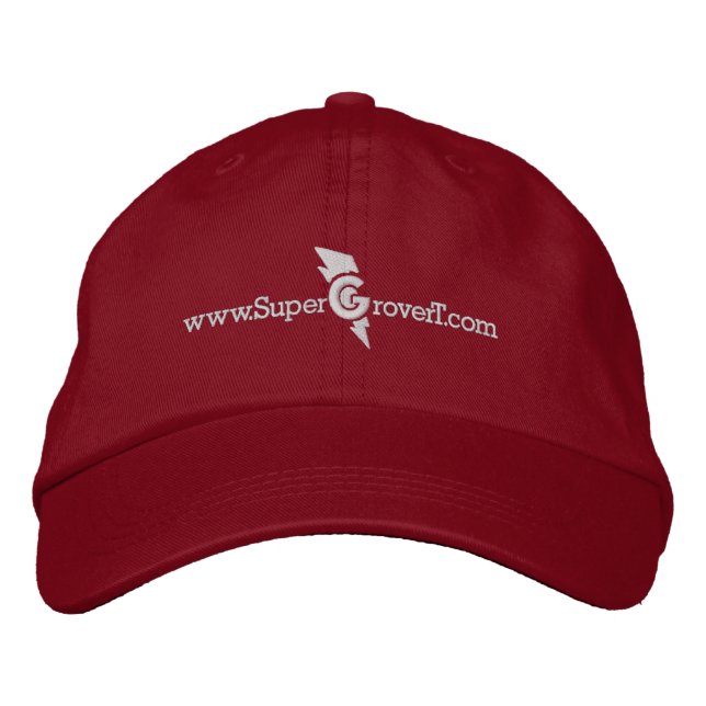 Bordada www.SuperGroverT.com - Gorra bordado (Anverso)