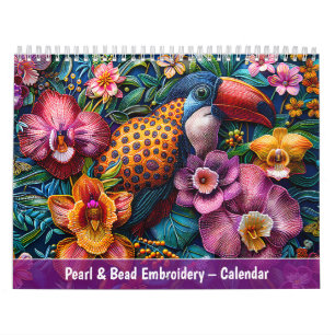 Bordado con Perlas y Cuentas – Calendario