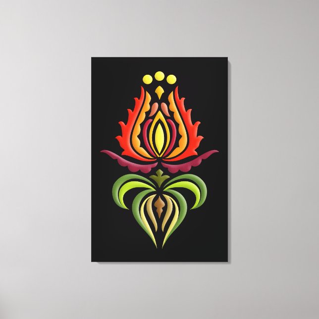 Bordado de Fancy Mantle - Arte folclórico húngaro (Anverso)