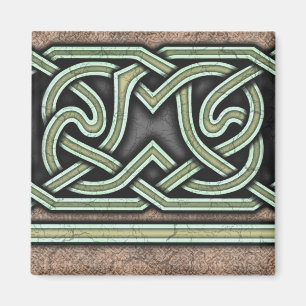 Borde B, imán recto verde