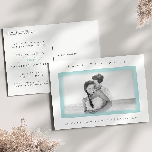 Borde de Acuarela Aguamarina | Foto Anuncio de Fec (Subido por el creador)