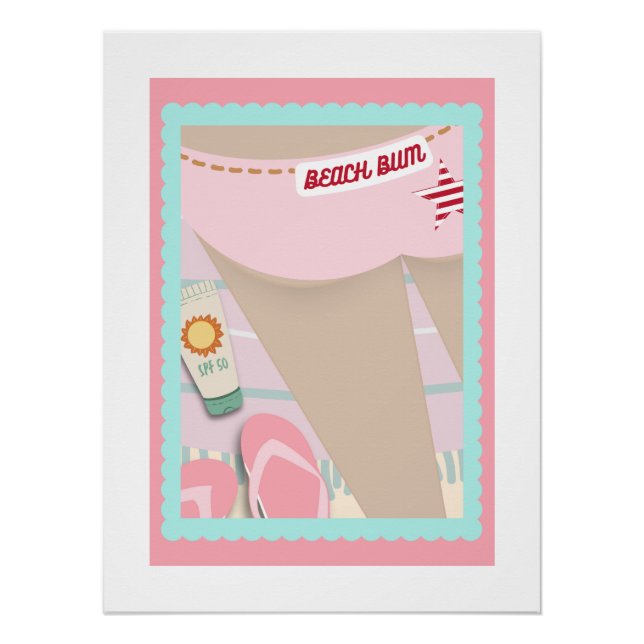 Borde de Bum de playa 1 Poster (Anverso)