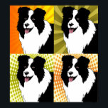 Borde de Collie Dog Pop Art Poster Arte original<br><div class="desc">Borde de Collie Dog Pop Art Poster Arte original</div>