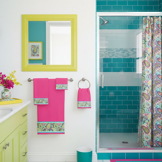 borde de estampado de cachemira pastel (Subido por el creador)