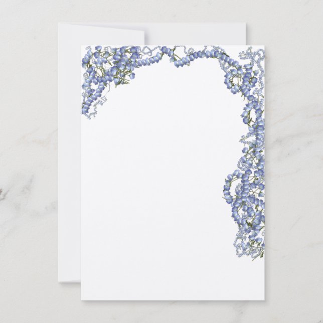 Borde de flores azules (Anverso)