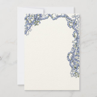 Borde de flores azules