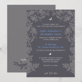 Borde de Flores Románticas | Invitaciones de Boda