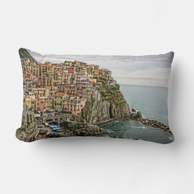 Borde de Italia - Manarola - almohada (Anverso)