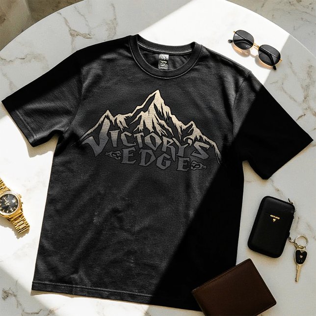 Borde de la Victoria - Camiseta de diseño motivaci (Subido por el creador)