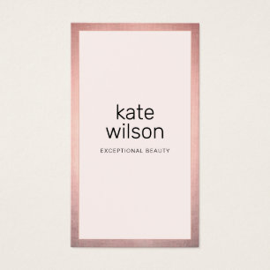 Borde de oro simple rosado moderno Rosa