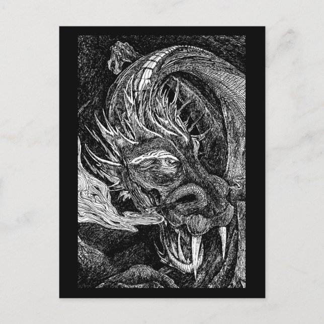 Borde de postal de Dragon (Anverso)