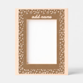 Borde del marco del borde del corazón romántico