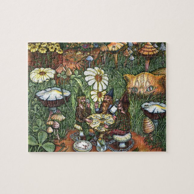 Borde del rompecabezas del anillo de hadas (Horizontal)