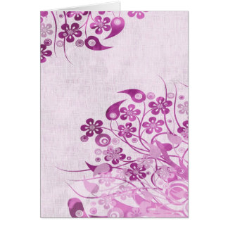 Borde floral magenta