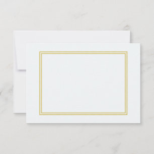 Borde Metálico Doble Dorado sobre Blanco Burbujean