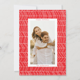 Borde minimalista de bastón de caramelo de Navidad