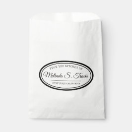 Borde oval desde la cocina de las bolsas favoritas