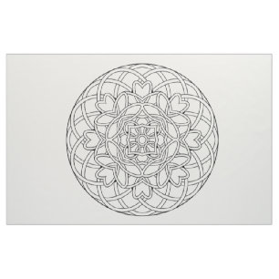 Borde su propia tela abstracta de la mandala
