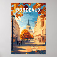 Bordeaux France Viñage Viaje Arte Vintage