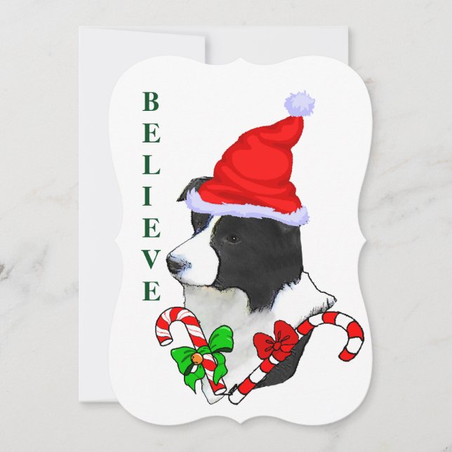 Border Collie Navidad (Anverso)