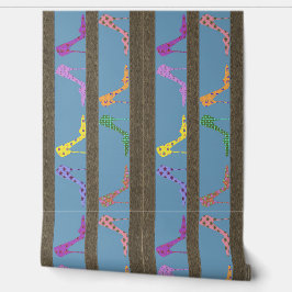 Bordes de papel pintado de estanterías de zapatos 