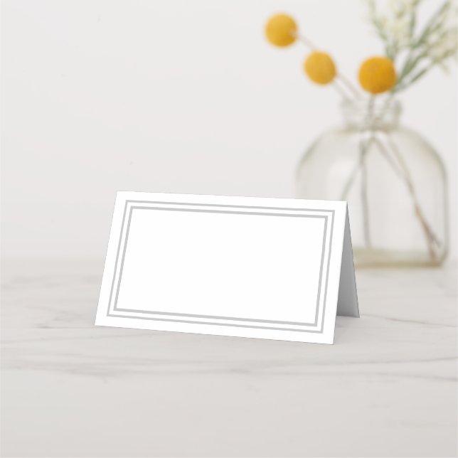 Bordes de tarjetas de lugar de nombre plegado (Anverso)