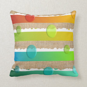 Bordes dentados de la almohada minimalista moderna