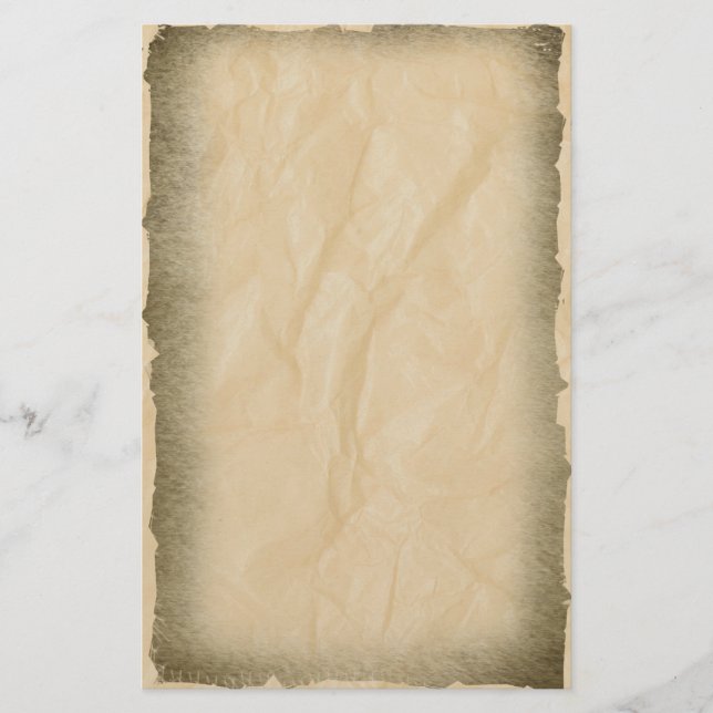 Bordes quemados en papel de arruga (Anverso)