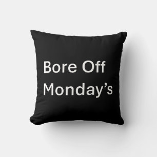 Bore Off Lunes, la sarcástica almohada de tiro