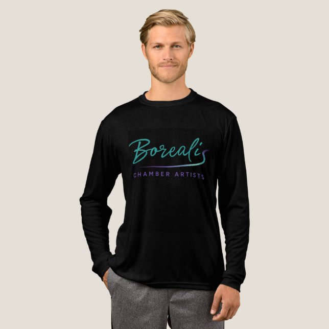 Borealis Camisa Negra - Encajada masculina (Anverso Completo)