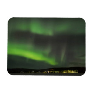 Borealis de la aurora en el imán del rectángulo