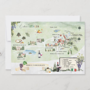 Borgo Corsignano Invitación a mapas tinerarios
