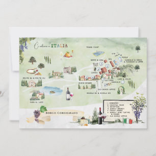 Borgo Corsignano   Invitación al mapa del itinerar
