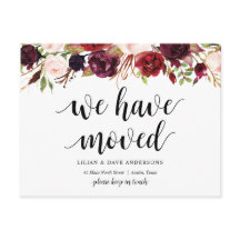 Borgoña floral, hemos movido la Invitación